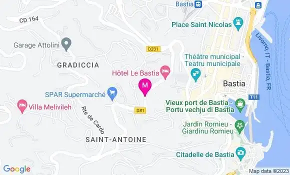 Localisation Dr Pascal Bacchetti