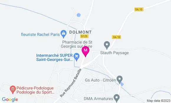 Localisation Dr Claire Martin