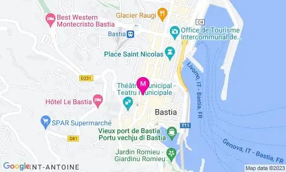 Localisation Dr Anghjula Bourgeois Baldocchi