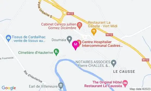 Localisation Dr Isabelle Laur
