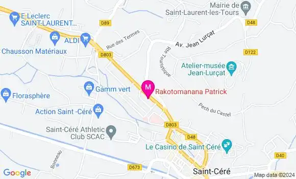 Localisation Dr Patrick Rakotomanana