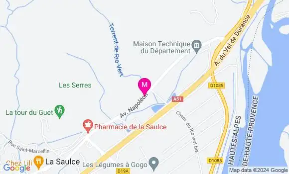 Localisation Dr Rachel Tourres de Rivoyre