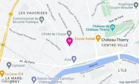 Localisation Dr Dany Chdid