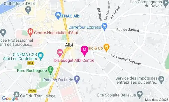 Localisation Dr Claire Baradat