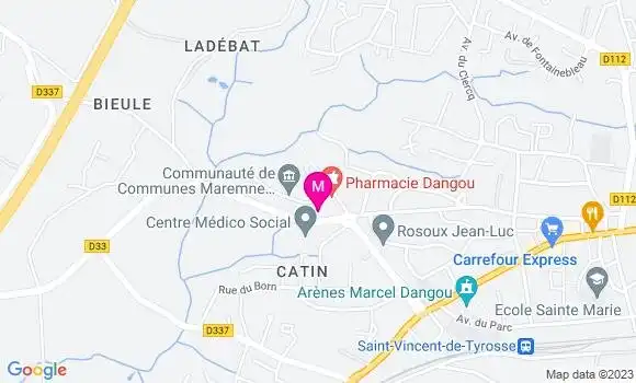 Localisation Dr Aurélia Parcellier