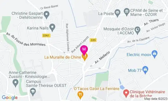 Localisation Dr François Robert