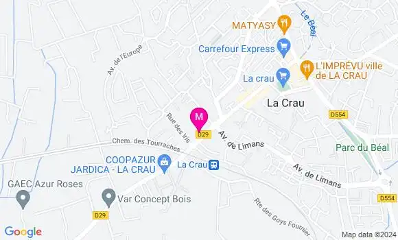 Localisation Dr Charline Medjani