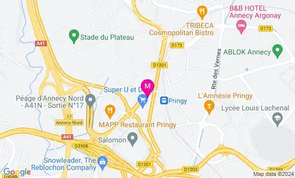 Localisation Dr Anne Sophie Favre Pousse