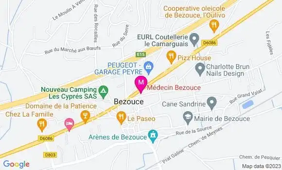 Localisation Dr Danovan Rabier