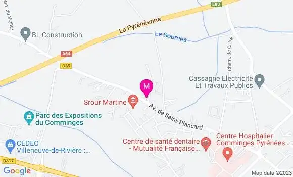 Localisation Dr Simon Mejean