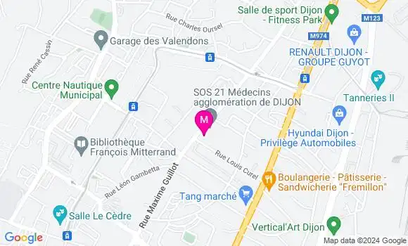 Localisation Dr Lucile Fauguet