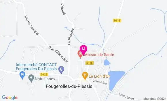Localisation Dr Fabrice Bideux