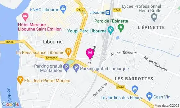 Localisation Dr Tania Stefana Parouteau