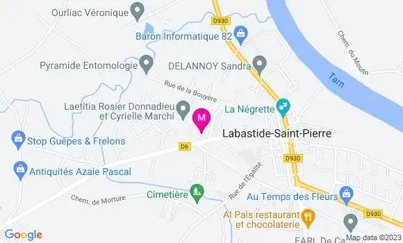 Localisation Dr Elisabeth Vincent