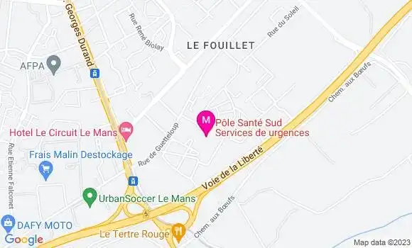 Localisation Dr Michel Rousseau