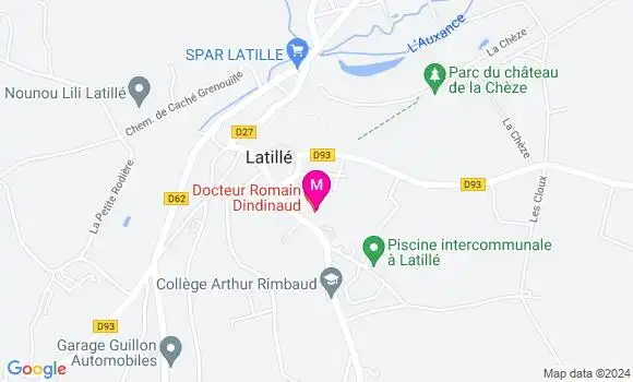 Localisation Dr Sophie Dunon Bluteau