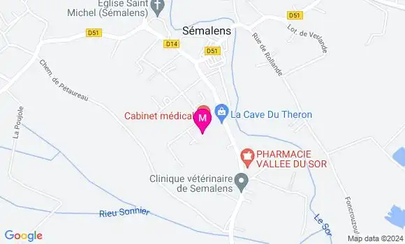 Localisation Dr Alexandre Gaillac