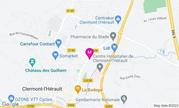 Localisation Dr Robin Reynier