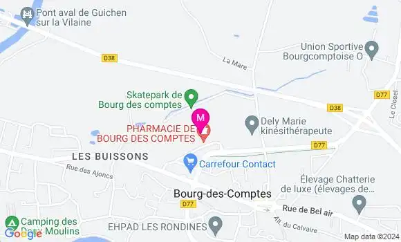 Localisation Dr Foucauld Vignon