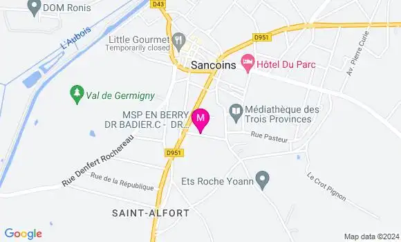 Localisation Dr Edouard Laluque
