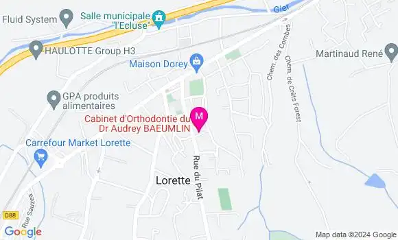 Localisation Dr Abdelouhab Ghazli
