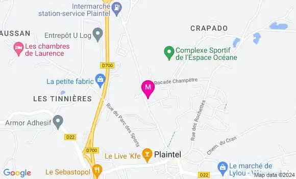 Localisation Dr Vincent Fleury