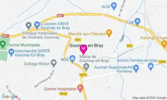 Localisation Dr Agnès Thiebaud