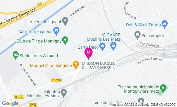 Localisation Dr Sarah Pichon