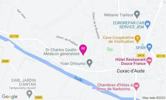 Localisation Dr Charles Goallo