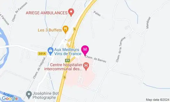 Localisation Dr Amandine Brunel