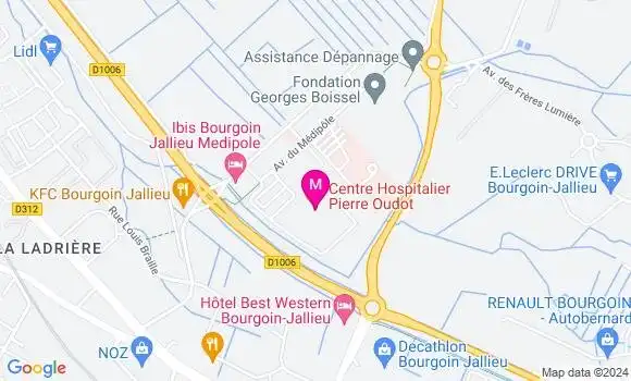 Localisation Dr Pascale Moury