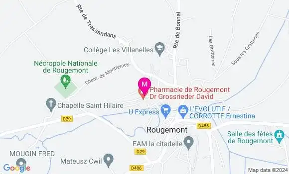 Localisation Dr Olivia Chappard