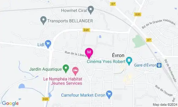 Localisation Dr Alexandre Bouvier