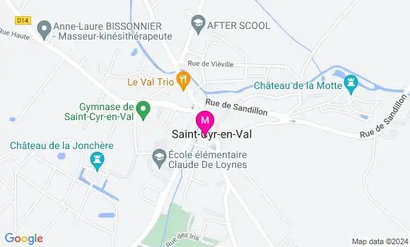 Localisation Dr Mathilde Rattez