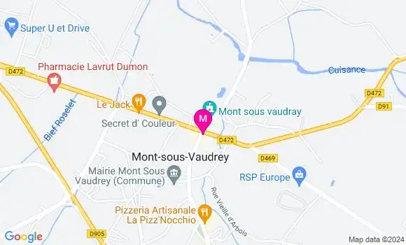 Localisation Dr Claire Carre