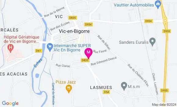 Localisation Dr Yvette Bachelet