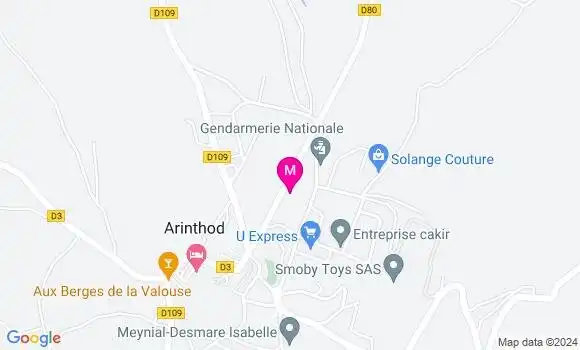 Localisation Dr Pierre Gaillard