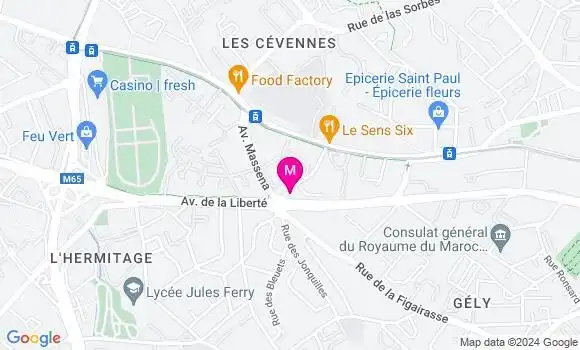 Localisation Dr Orianne Martinez