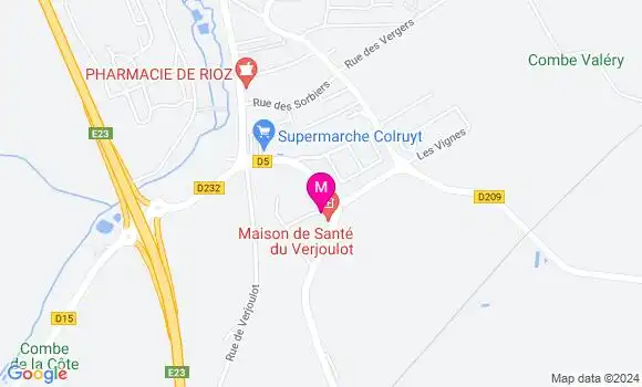 Localisation Dr Thibaut Mouterde