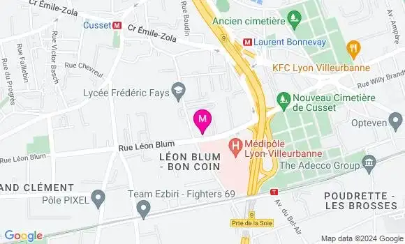 Localisation Dr Mathieu Simonet