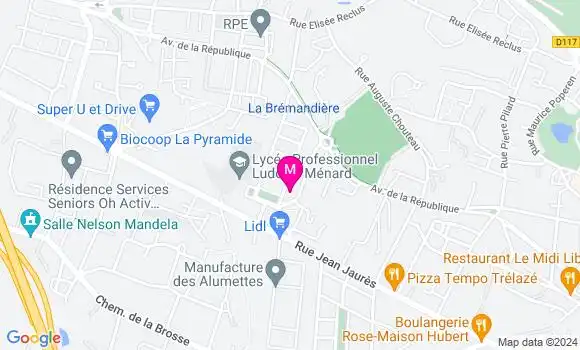 Localisation Dr Benjamin Boisseau