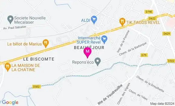 Localisation Dr Bastien Degrelle