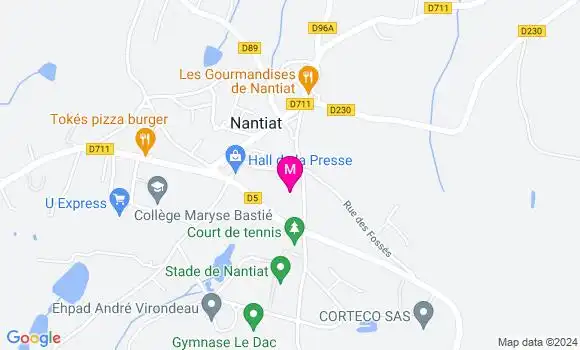 Localisation Dr Marjolaine Grimoin Pradeau
