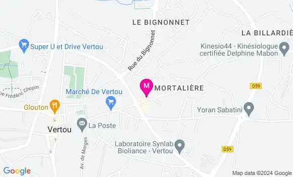 Localisation Dr Benjamin Crapet