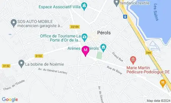 Localisation Dr Charlotte Nebout Pauthe
