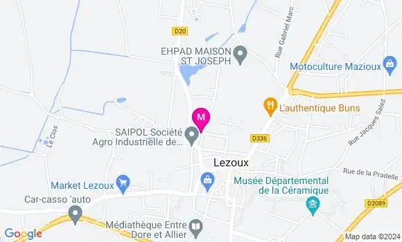 Localisation Dr Matthieu Le Nevé Laboue