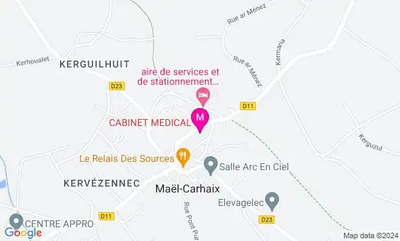 Localisation Dr Justin Bertho