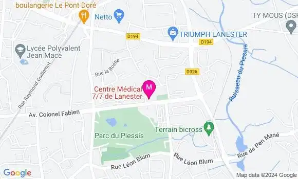 Localisation Dr Baptiste Laudrin