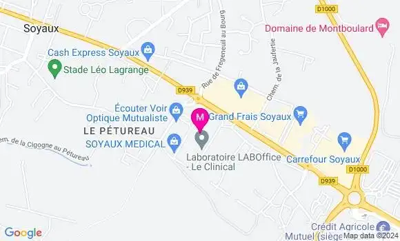 Localisation Dr Dimitri Ozee
