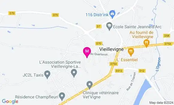 Localisation Dr Blandine Verneret